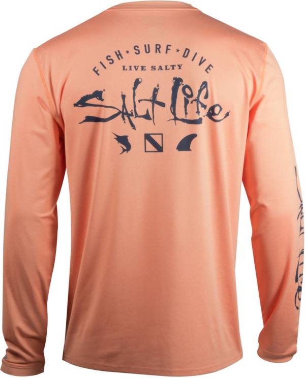 Salt Life Men's Watermans Trifecta Performance Long Sleeve Shirt
