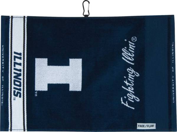 Team Effort Illinois Fighting Illini Embroidered Face-Club Golf Towel product image