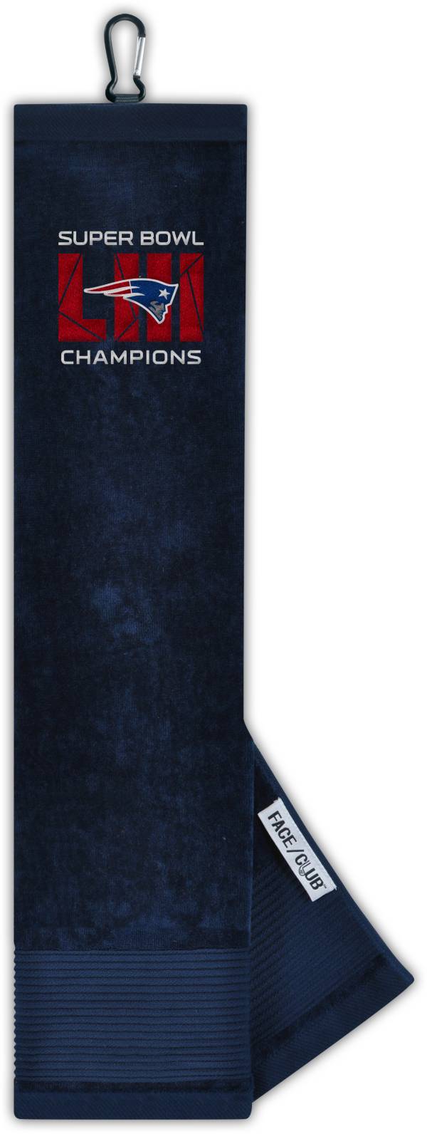 Team Effort Super Bowl LIII Champions New England Patriots Embroidered Face/Club Tri-Fold Towel