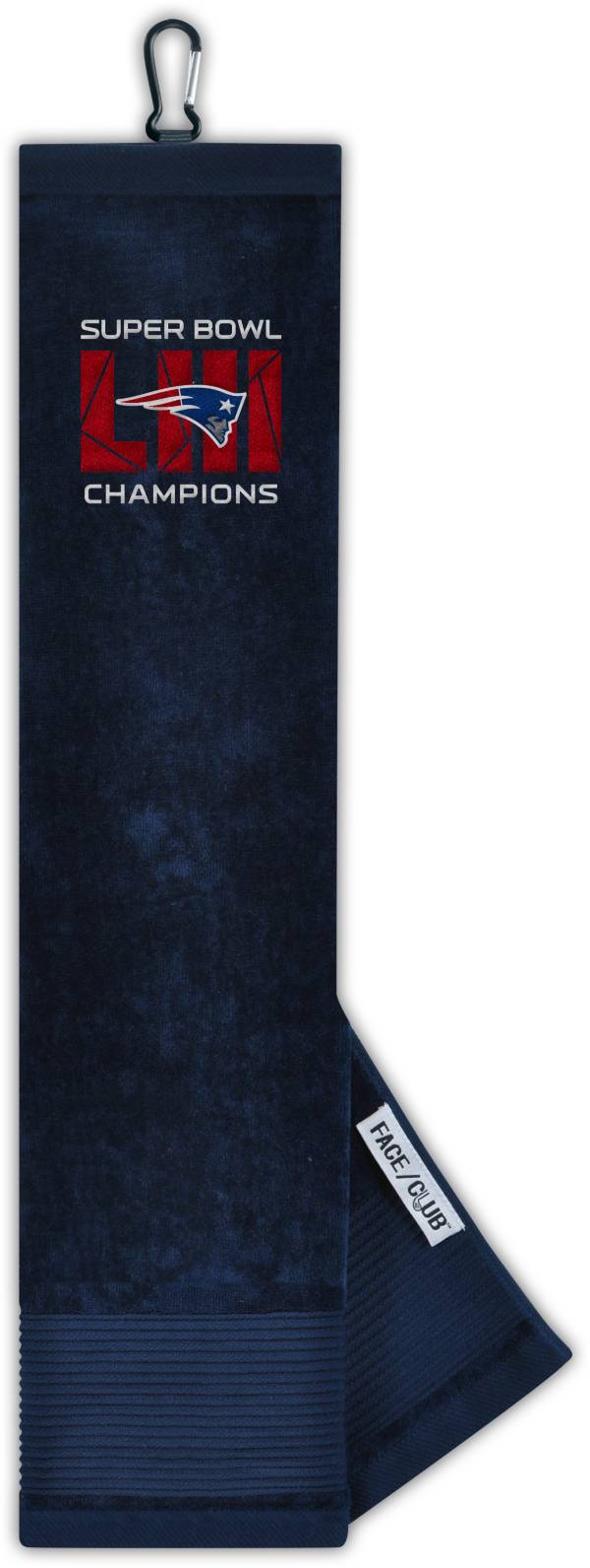 Team Effort Super Bowl LIII Champions New England Patriots Embroidered Face/Club Tri-Fold Towel product image