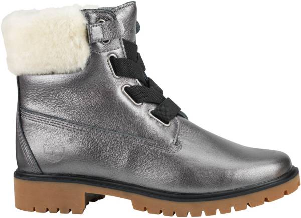 Timberland Women's Jayne 6'' Shearling Metallic Waterproof Casual Boots