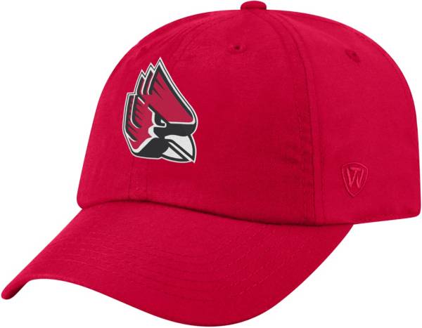 Top of the World Men's Ball State Cardinals Cardinal Staple Adjustable Hat