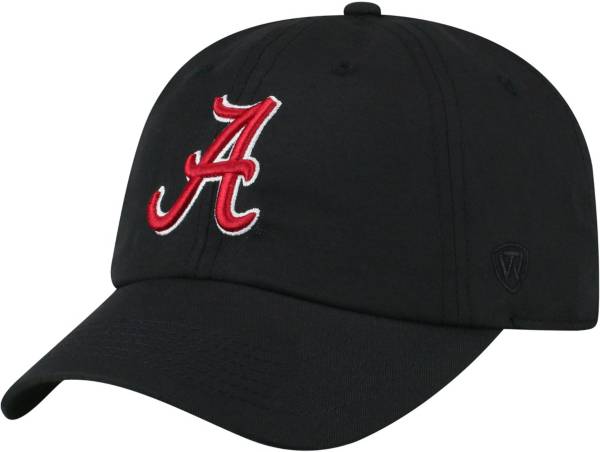 Top of the World Men's Alabama Crimson Tide Staple Adjustable Black Hat product image