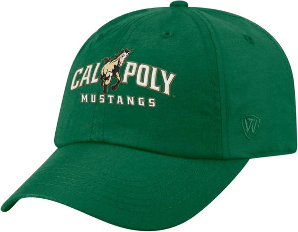 Top of the World Men's Cal Poly Mustangs Green Staple Adjustable Hat
