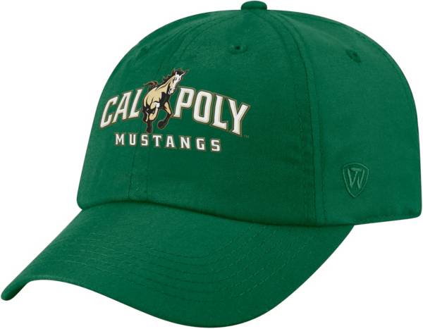 Top of the World Men's Cal Poly Mustangs Green Staple Adjustable Hat product image