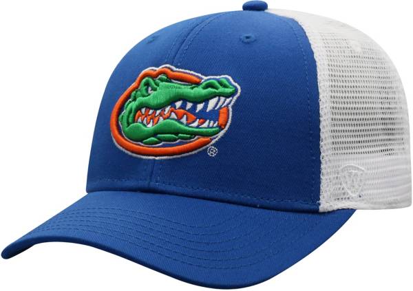 Top of the World Men's Florida Gators Blue/White Trucker Adjustable Hat