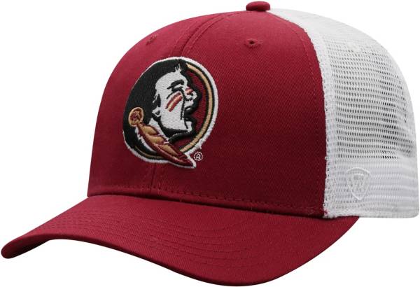 Top of the World Men's Florida State Seminoles Garnet/White Trucker Adjustable Hat