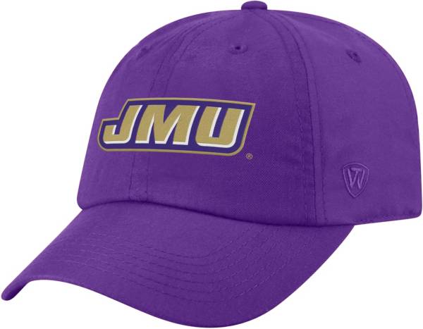 Top of the World Men's James Madison Dukes Purple Staple Adjustable Hat product image