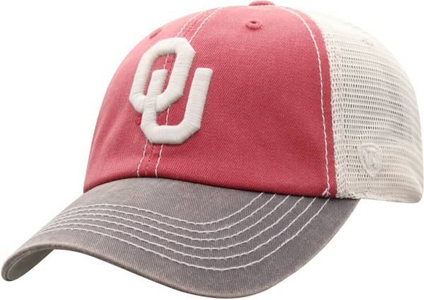 Top of the World Men's Oklahoma Sooners Crimson/White Off Road Adjustable Hat