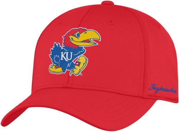 Top of the World Men's Kansas Jayhawks Crimson Phenom 1Fit Flex Hat product image