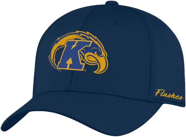 Top of the World Men's Kent State Golden Flashes Navy Blue Phenom 1Fit Flex Hat