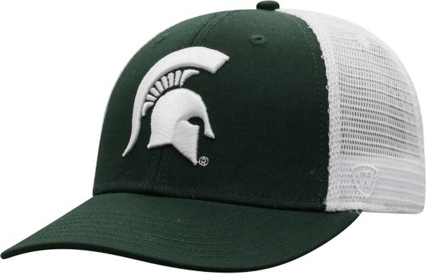 Top of the World Men's Michigan State Spartans Green/White Trucker Adjustable Hat