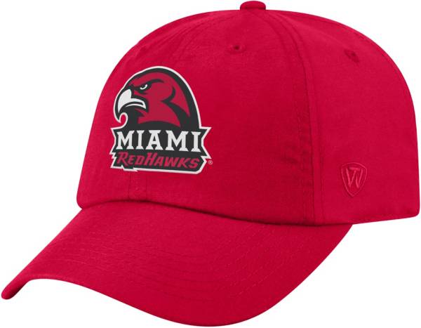 Top of the World Men's Miami RedHawks Red Staple Adjustable Hat