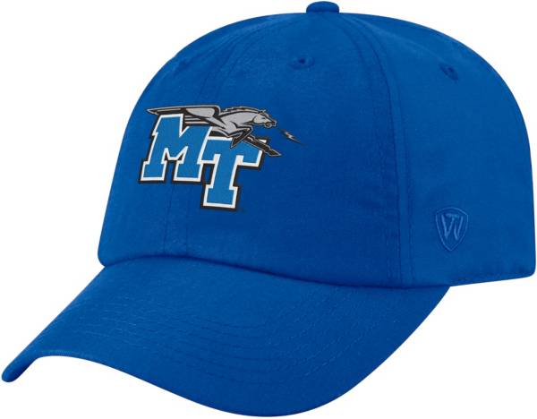 Top of the World Men's Middle Tennessee State Blue Raiders Blue Staple Adjustable Hat