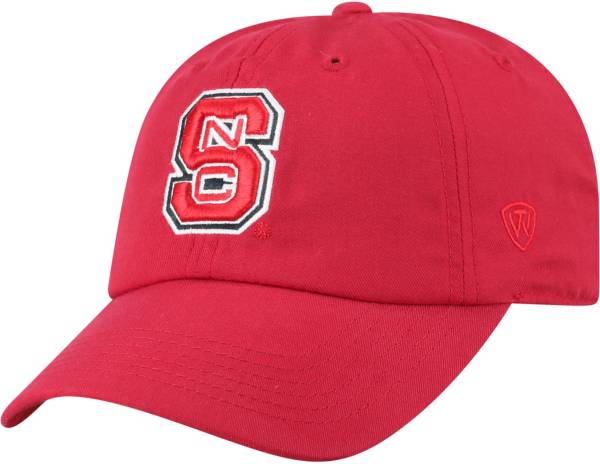 Top of the World Men's NC State Wolfpack Red Staple Adjustable Hat