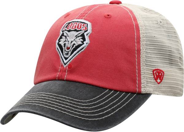 Top of the World Men's New Mexico Lobos Cherry/White Off Road Adjustable Hat