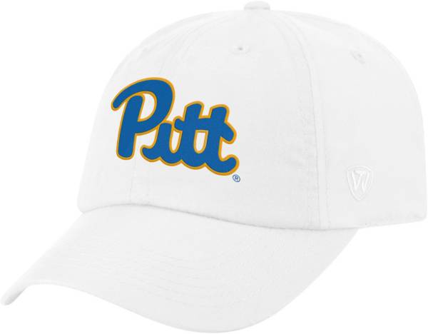 Top of the World Men's Pitt Panthers Staple Adjustable White Hat