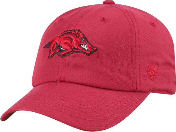Top of the World Men's Arkansas Razorbacks Cardinal Staple Adjustable Hat product image