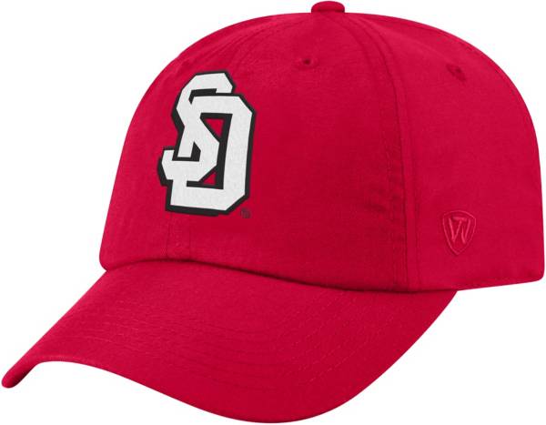 Top of the World Men's South Dakota Coyotes Red Staple Adjustable Hat product image