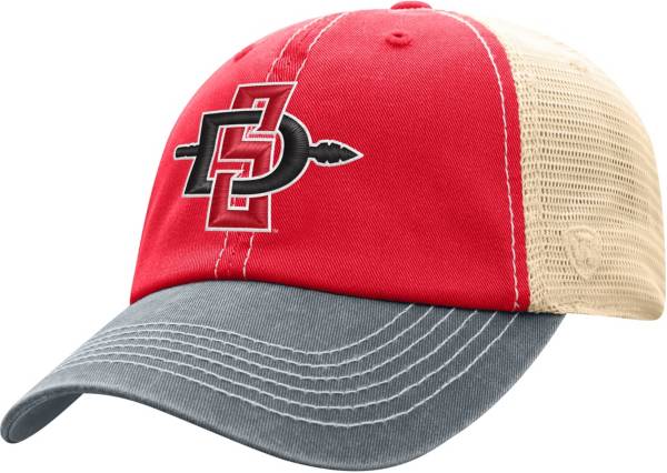 Top of the World Men's San Diego State Aztecs Scarlet/White Off Road Adjustable Hat