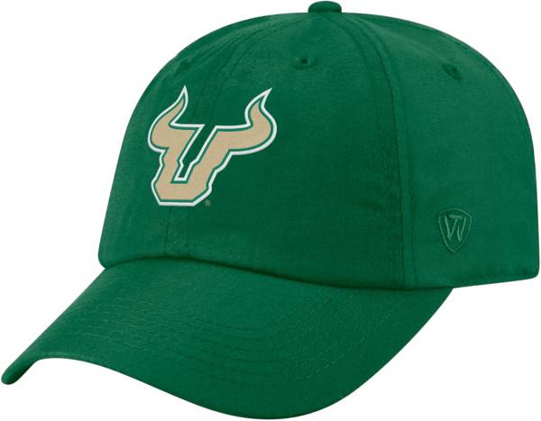 Top of the World Men's South Florida Bulls Green Staple Adjustable Hat