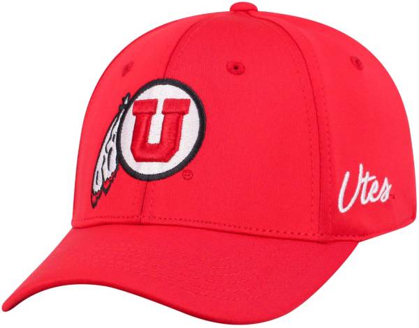 Top of the World Men's Utah Utes Crimson Phenom 1Fit Flex Hat