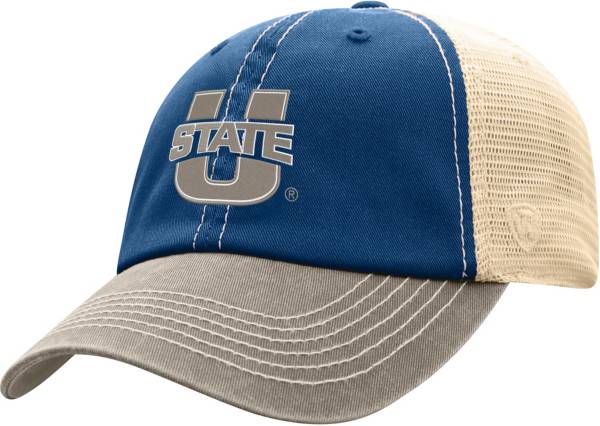 Top of the World Men's Utah State Aggies Blue/White Off Road Adjustable Hat