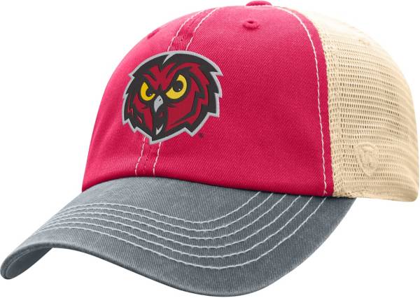 Top of the World Men's Temple Owls Cherry/White Off Road Adjustable Hat
