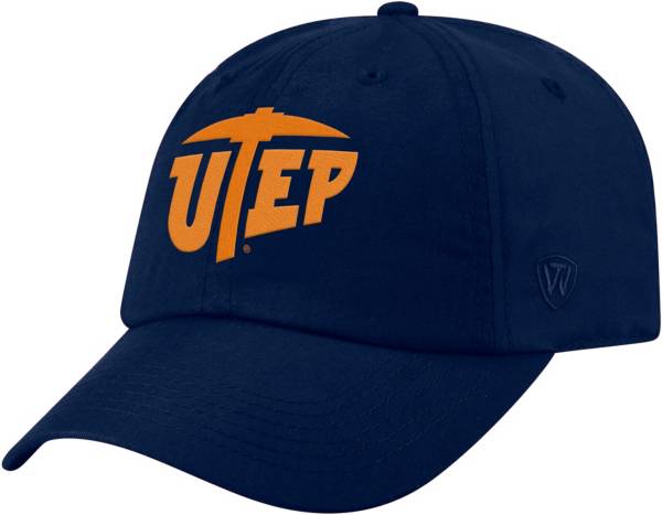 Top of the World Men's UTEP Miners Navy Staple Adjustable Hat