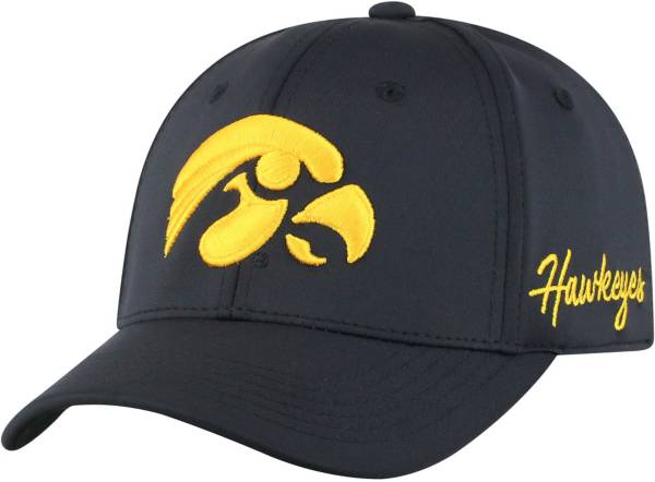 Top of the World Men's Iowa Hawkeyes Phenom 1Fit Flex Black Hat
