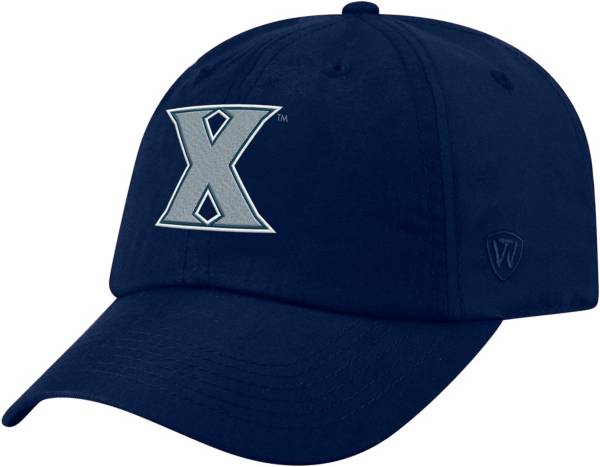 Top of the World Men's Xavier Musketeers Blue Staple Adjustable Hat