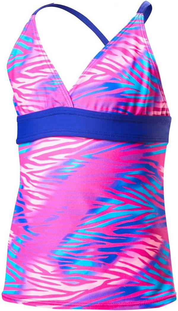 TYR Girls' Claire Crossback Tankini Top