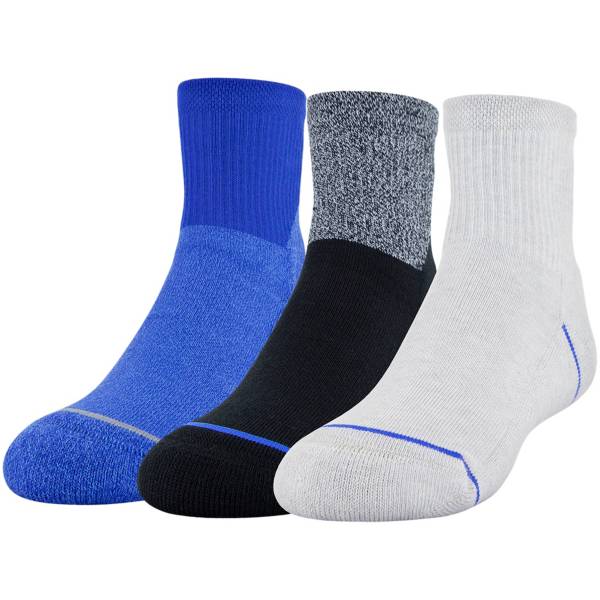 Under Armour Boys' Phenom Quarter Sock 3 Pack