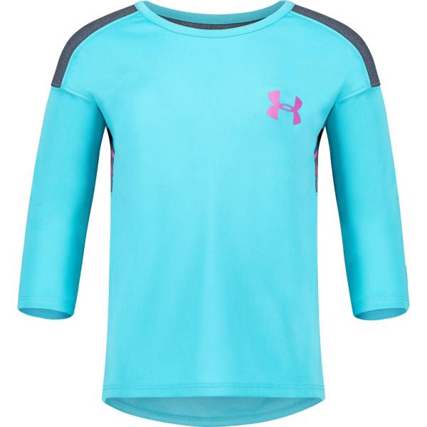 Under Armour Little Girls' Classic Varsity 3/4 Sleeve Shirt