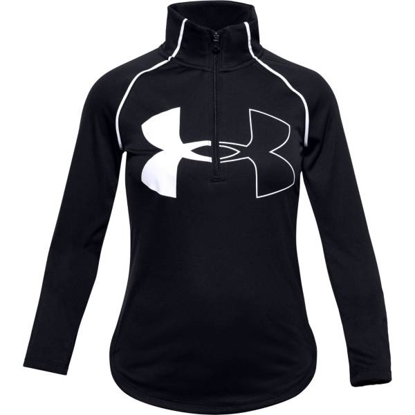 Under Armour Girls' Tech Graphic Big Logo ½ Zip Pullover