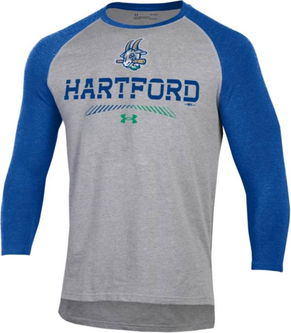 Under Armour Men's Hartford Yard Goats Royal Raglan Three-Quarter Sleeve T-Shirt