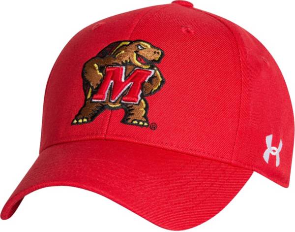 Under Armour Men's Maryland Terrapins Red Adjustable Hat