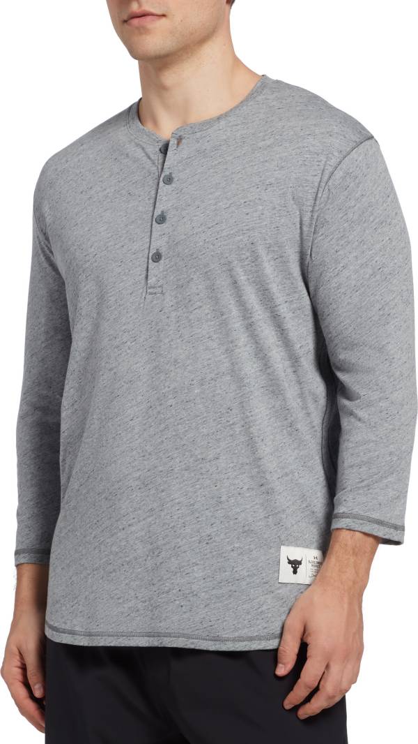 Under Armour Men's Project Rock Henley ¾ Sleeve Shirt