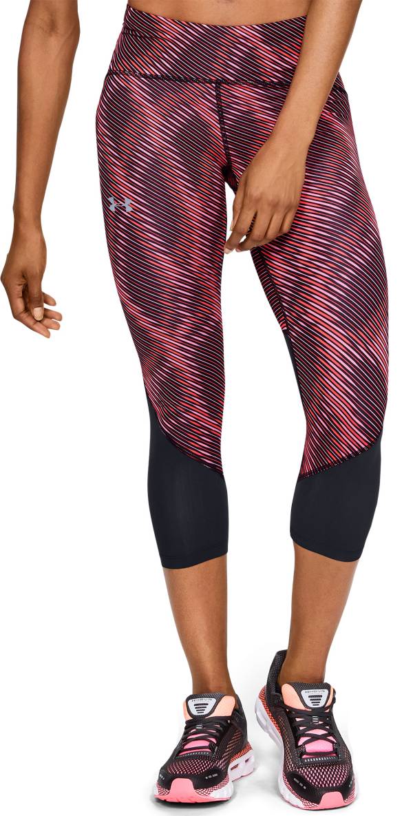Under Armour Women's HeatGear Fly Fast Printed Crop Leggings