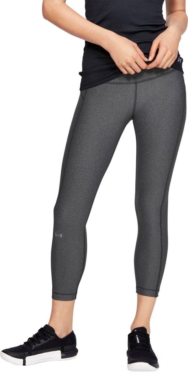 Under Armour Women's HeatGear Armour Hi-Rise Ankle Crop Leggings