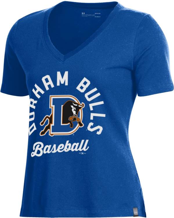 Under Armour Women's Durham Bulls Royal V-Neck Performance T-Shirt