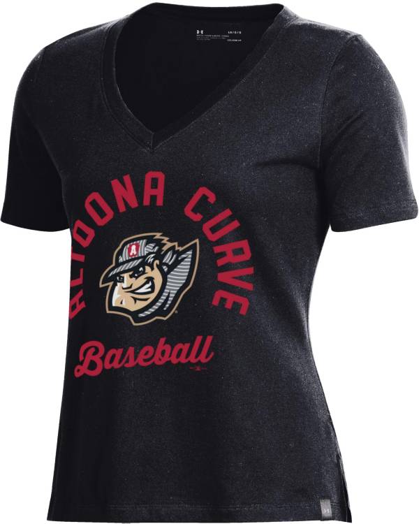 Under Armour Women's Altoona Curve Black V-Neck Performance T-Shirt