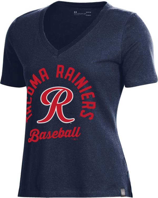 Under Armour Women's Tacoma Rainiers Navy V-Neck Performance T-Shirt