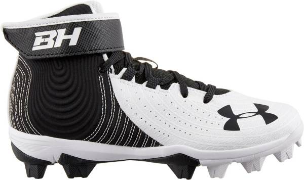 Under Armour Kids' Harper 4 Mid RM Baseball Cleats