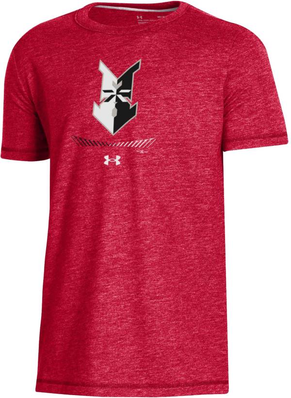 Under Armour Youth Indianapolis Indians Red Tri-Blend Performance T-Shirt