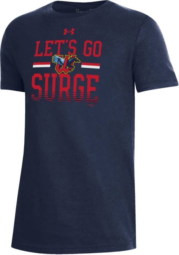 Under Armour Youth Wichita Wind Surge Navy Performance T-Shirt product image