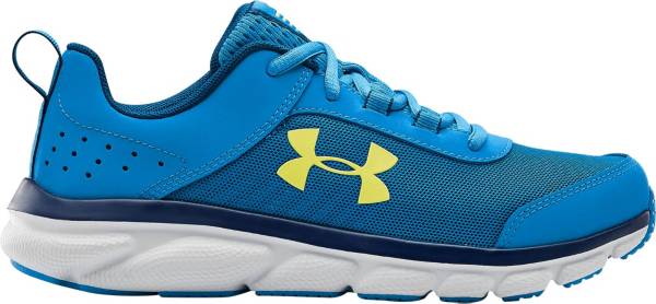 Kid's Under Armour ASSERT 8 BAC 3022101-400 Blue Sticking Strap Sneaker Shoes 