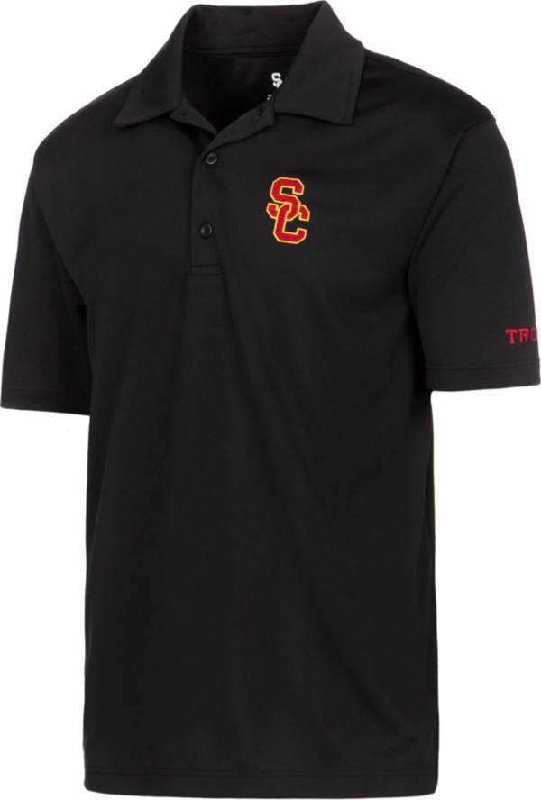 USC Authentic Apparel Men's USC Trojans Ambition Black Polo