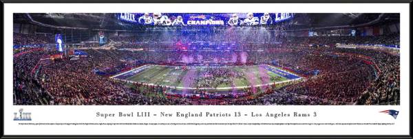 Blakeway Panoramas Super Bowl LIII Champions New England Patriots Standard Framed Panorama Poster