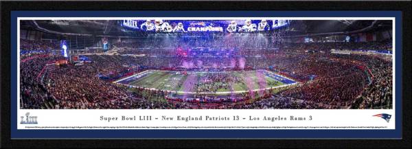 Blakeway Panoramas Super Bowl LIII Champions New England Patriots Framed Panorama Poster